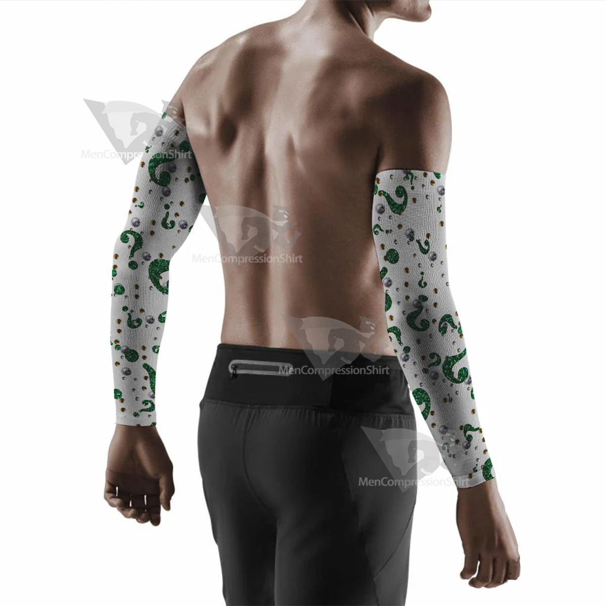 Batman Forever Riddler Rhinestone Compression Arm Sleeve