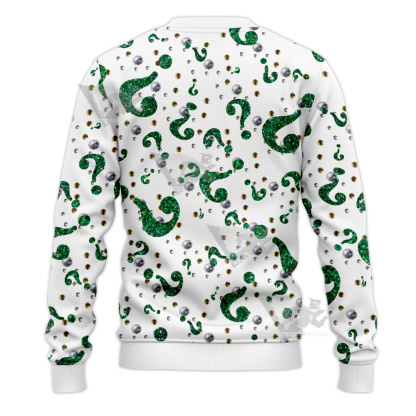 Batman Forever Riddler Rhinestone Hero Suit Sweatshirt