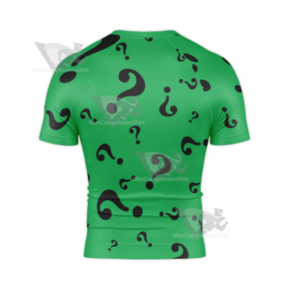 Batman Forever The Riddler Edward Nygma Rash Guard Compression Shirt