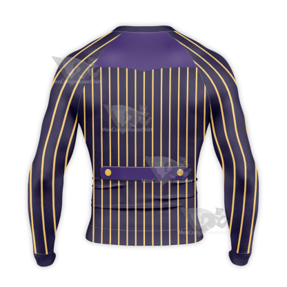 Batman Forrest Gump The Joker Purple Long Sleeve Compression Shirt