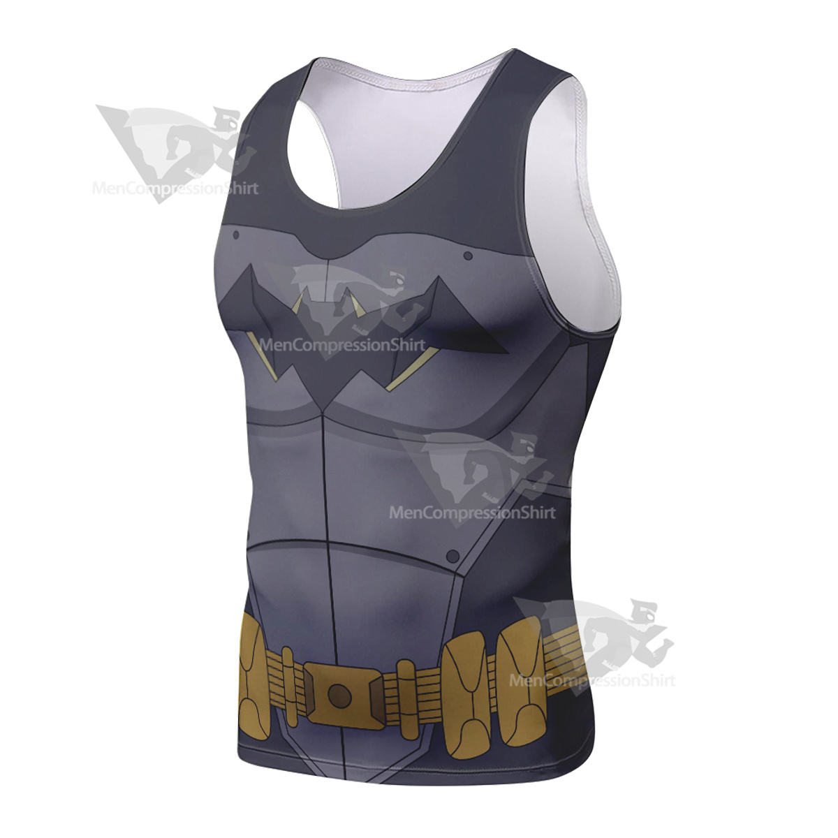 Batman Grey Uniform Sleeveless Compression Shirt