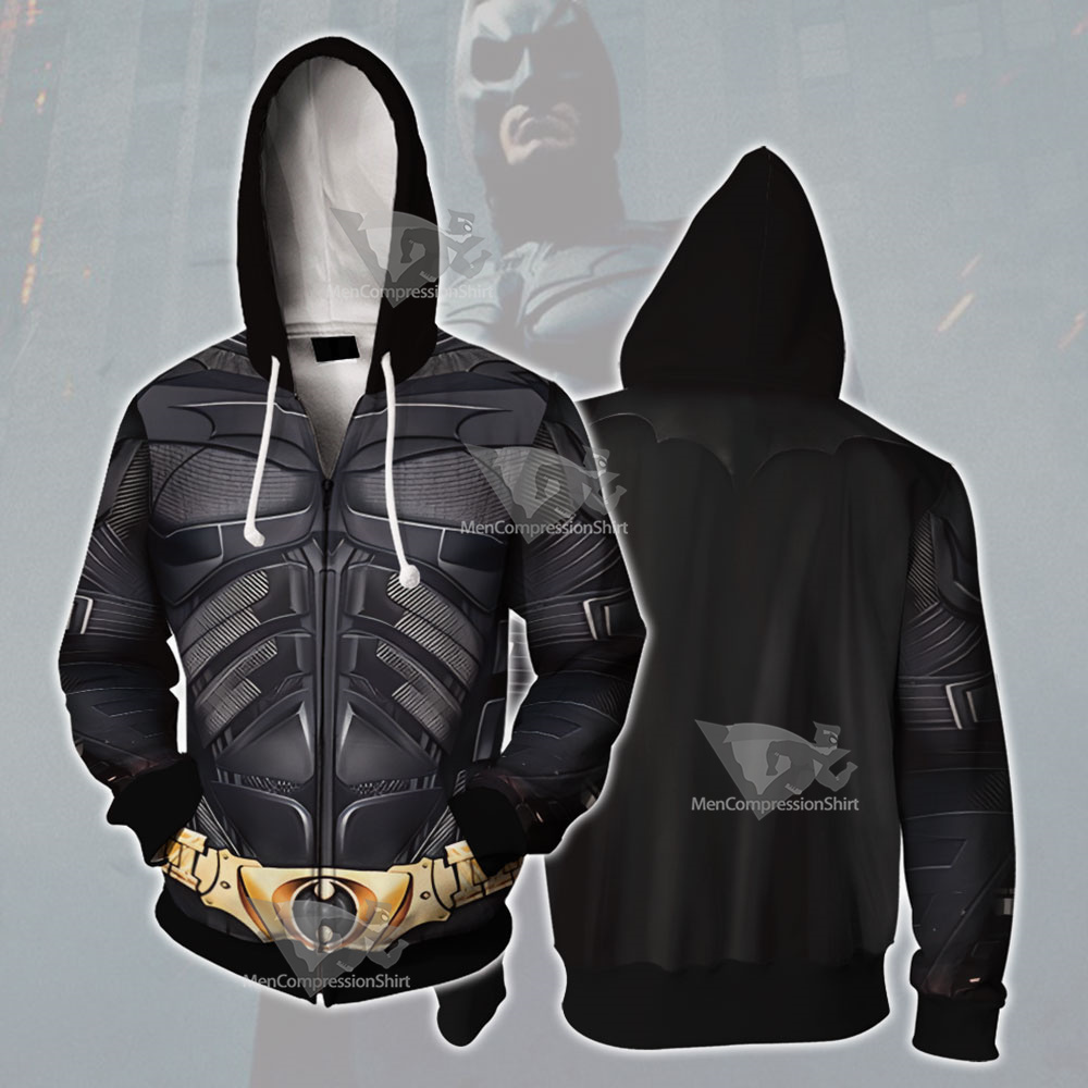 Batman Knight Of Dark Cosplay Zip Up Hoodie