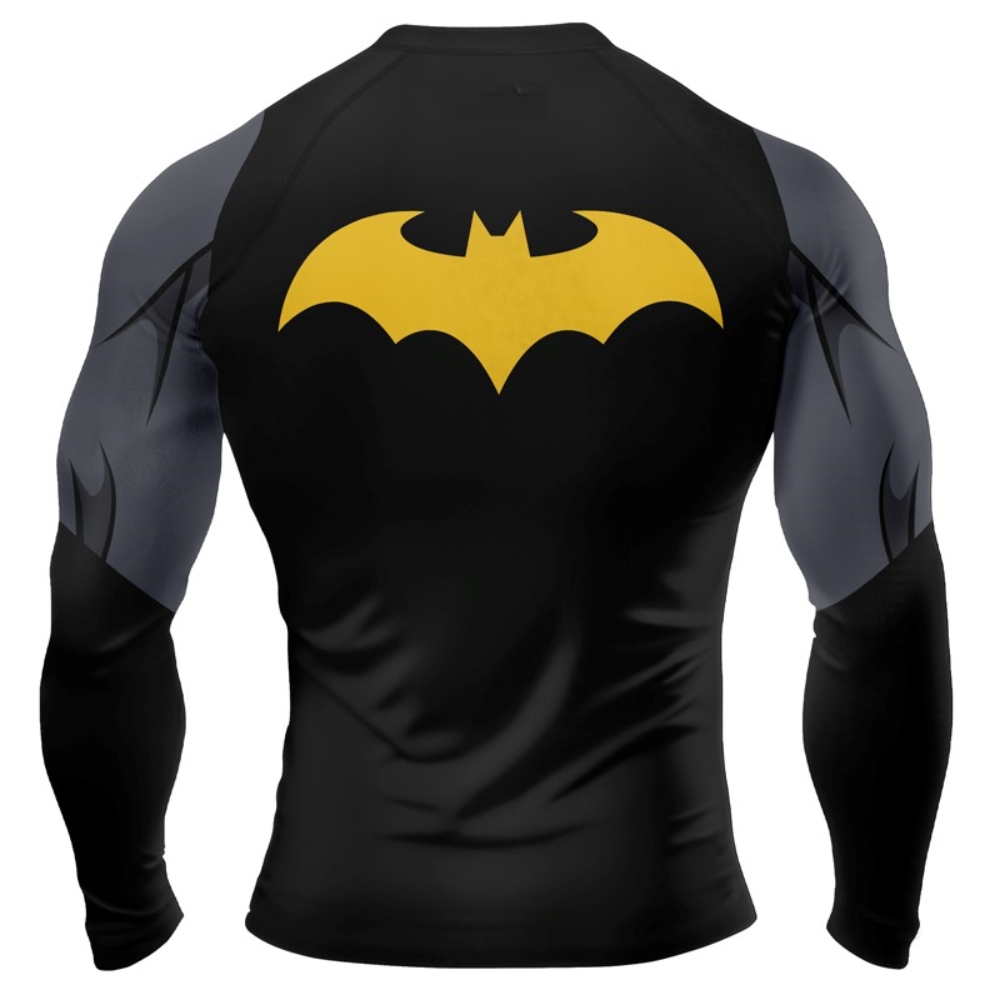 Batman Light Mens Long Sleeve Compression Shirt – MensCompressionShirt