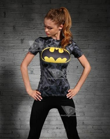 Batman Onyx Womens Short Sleeve Rashguard
