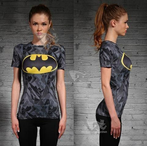 Batman Onyx Womens Short Sleeve Rashguard