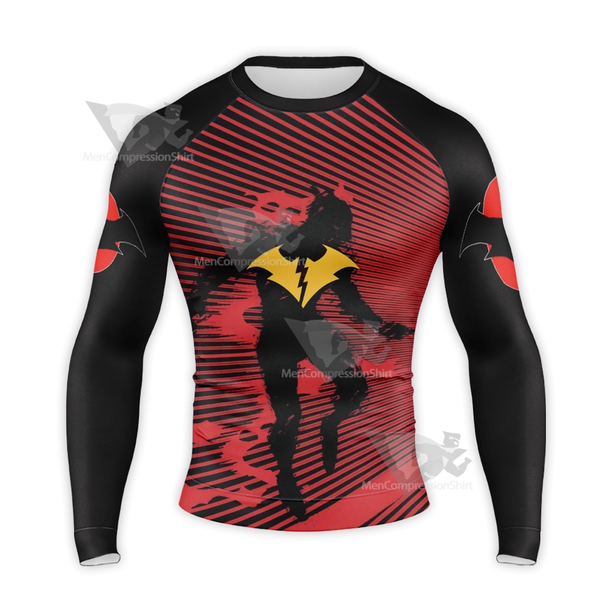 Batman Red Death Red Long Sleeve Compression Shirt