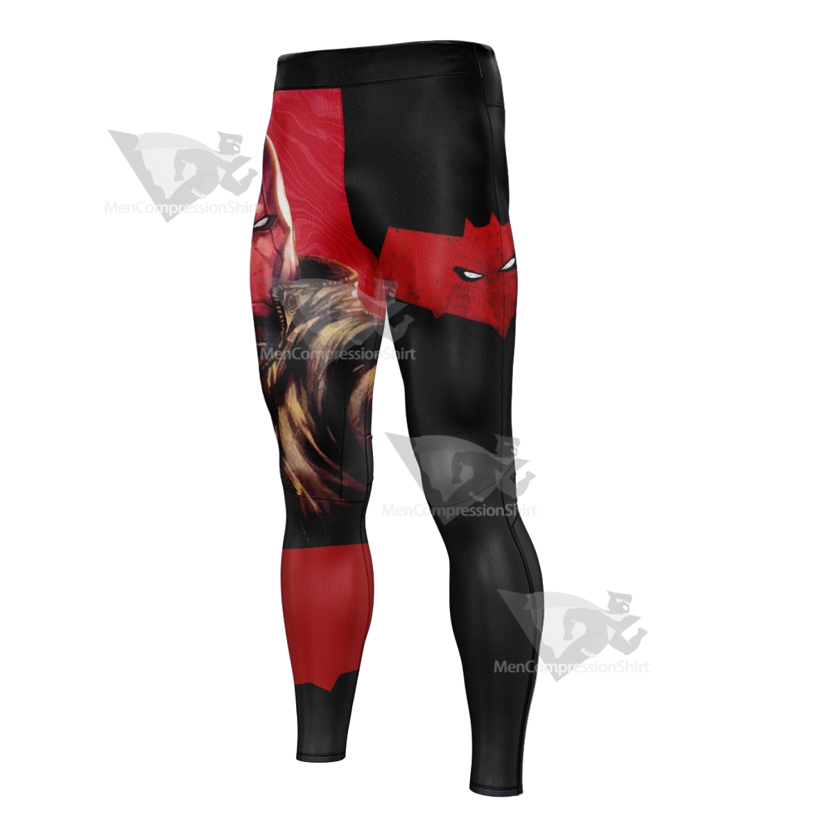 Batman Red Hood Red Men Compression Legging-MensCompressionShirt