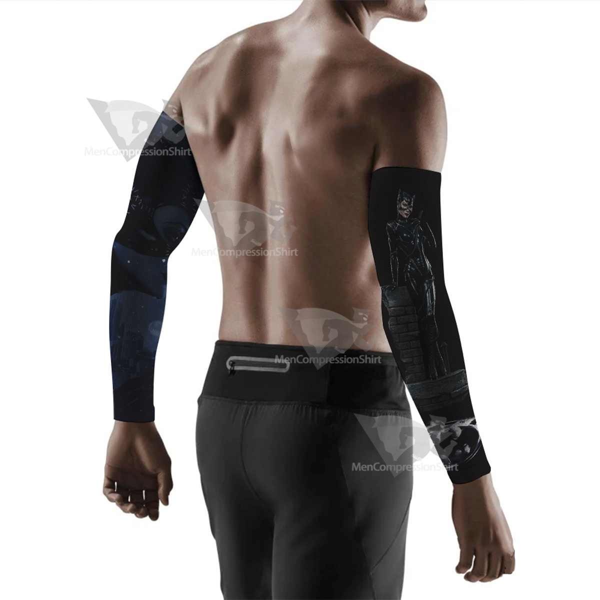 Batman Returns Catwoman Black Compression Arm Sleeve