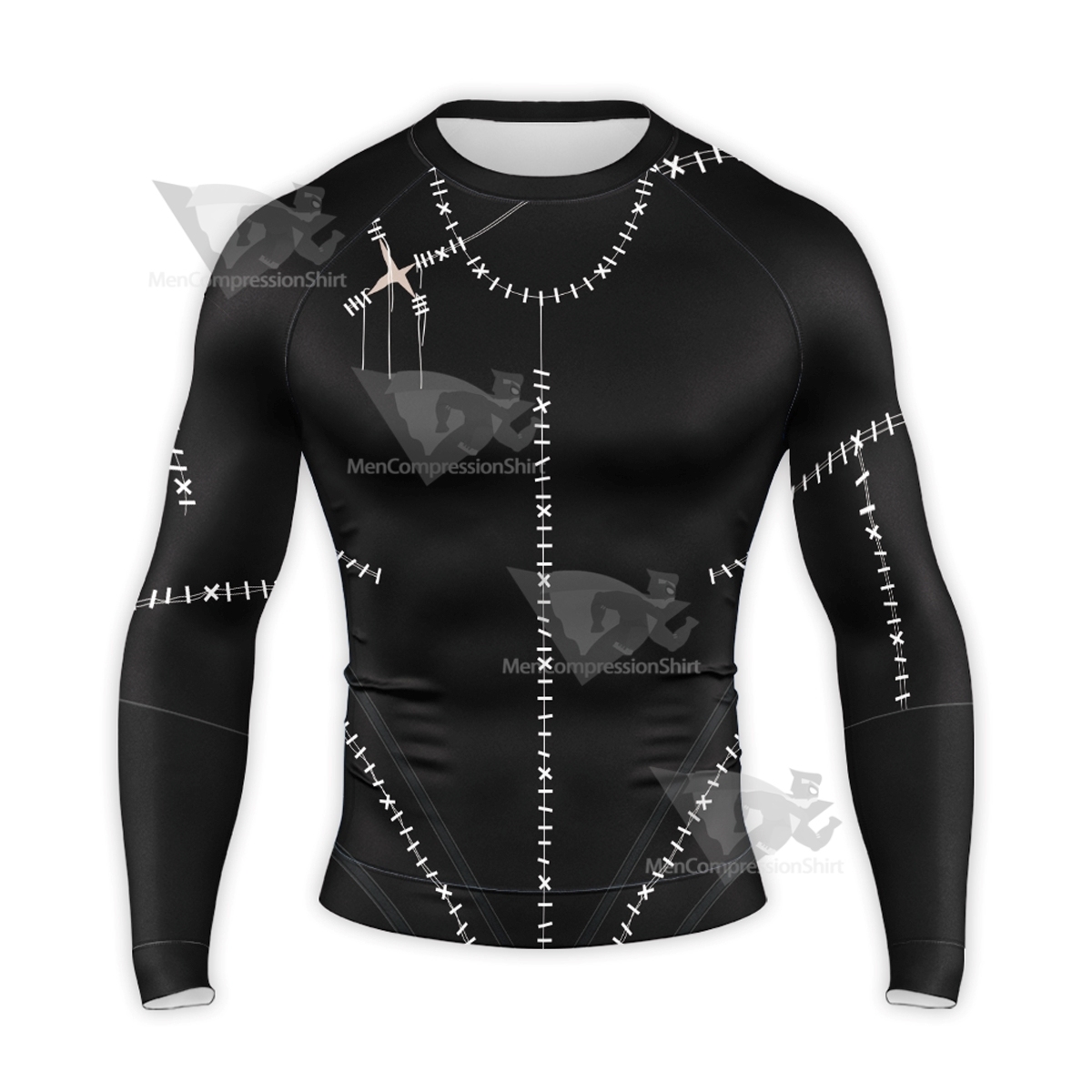 Batman Returns Catwoman Black Long Sleeve Compression Shirt