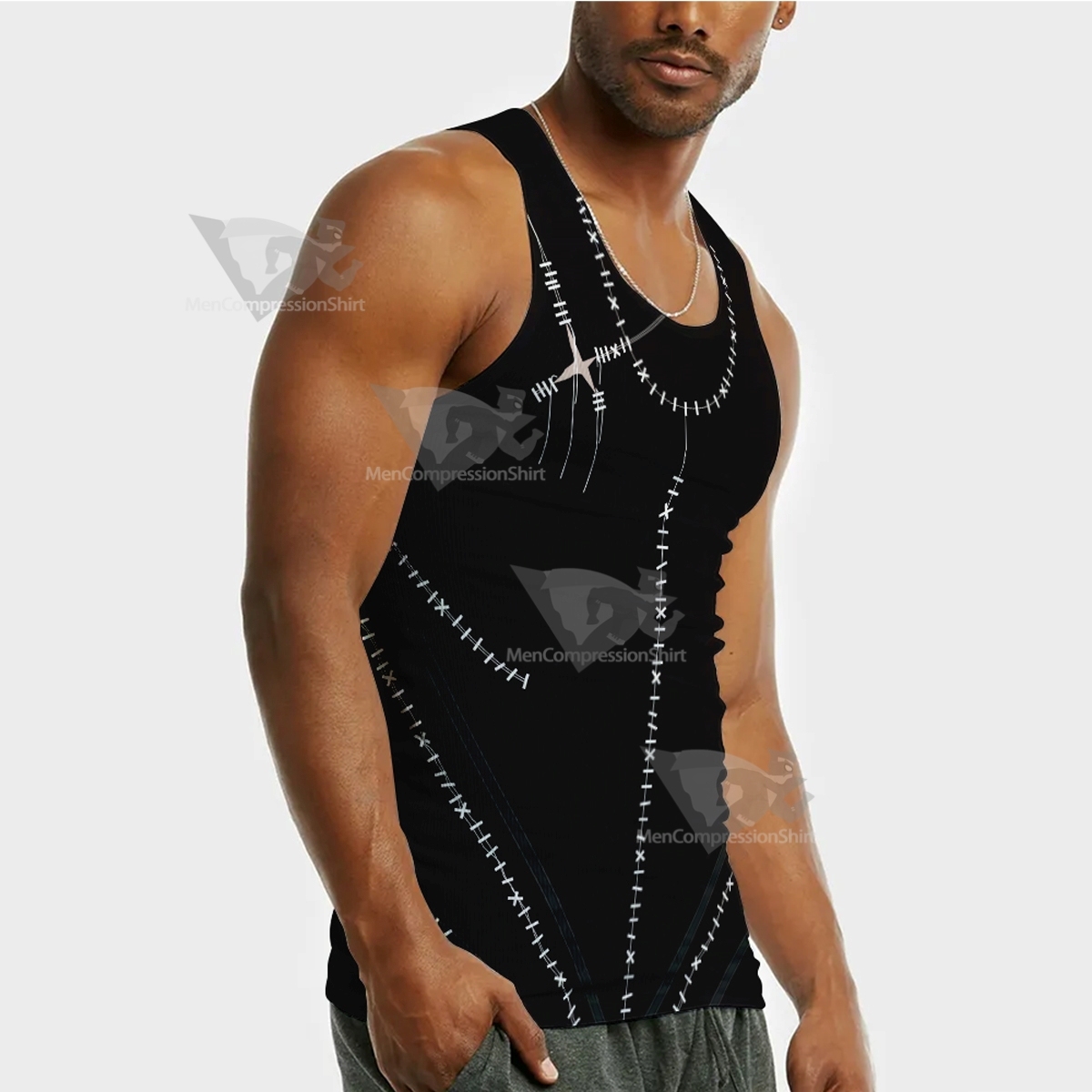Batman Returns Catwoman Black Sleeveless Compression Shirt