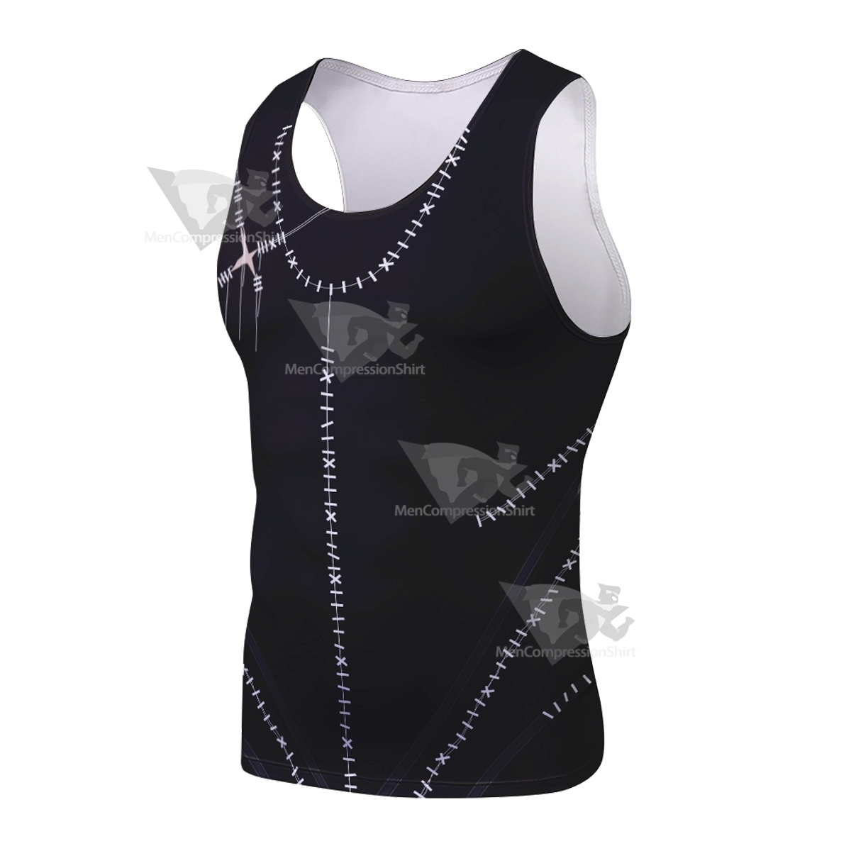 Batman Returns Catwoman Black Sleeveless Compression Shirt