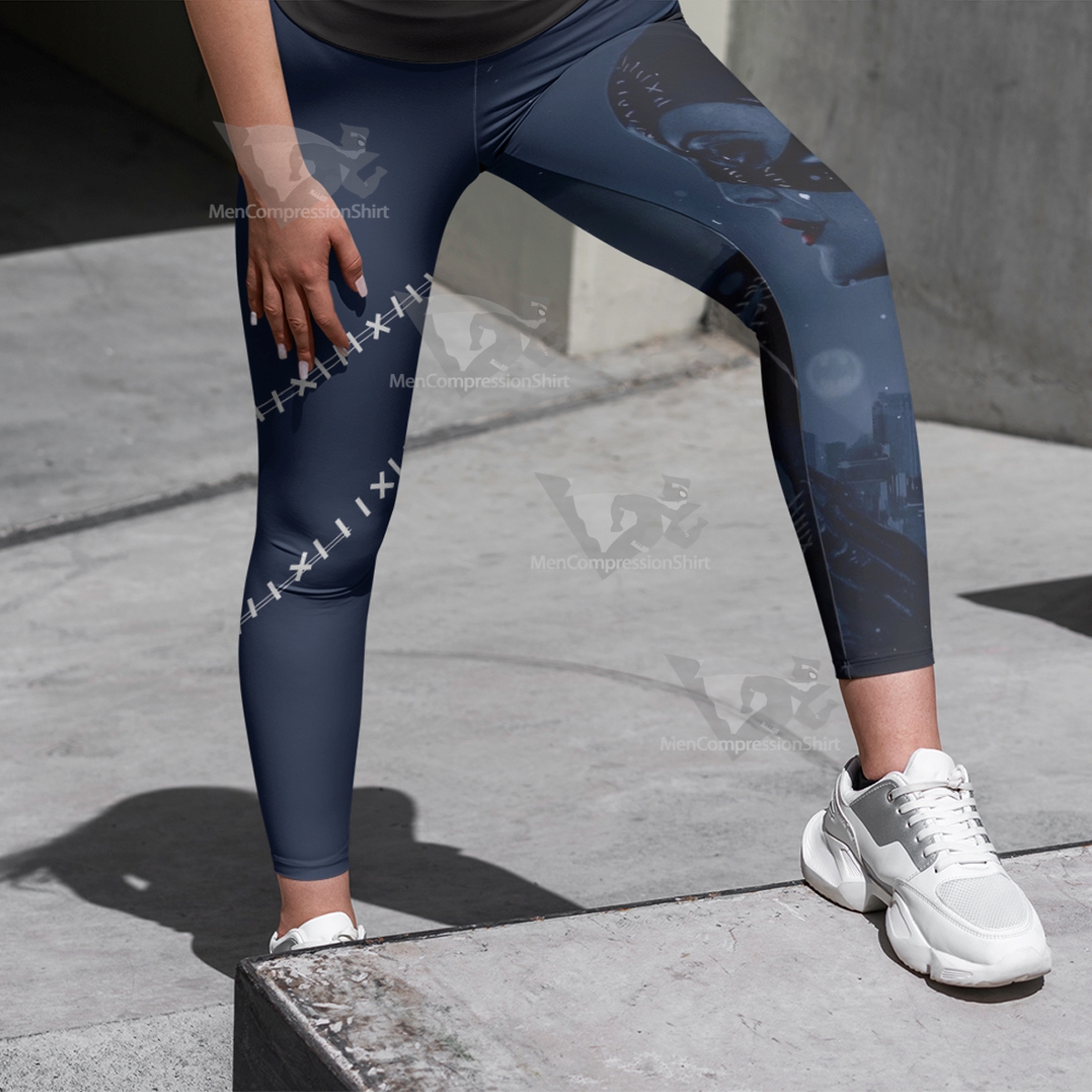 Batman Returns Catwoman Black Women Compression Legging-MensCompressionShirt
