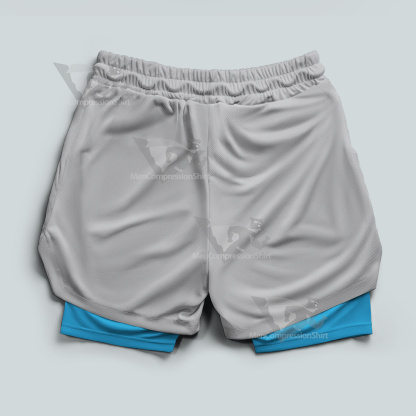 Batman Symbol Grey Men Compression Gym Short