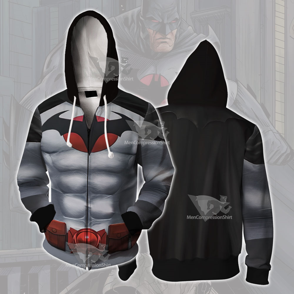 Batman Thomas Wayne Cosplay Zip Up Hoodie