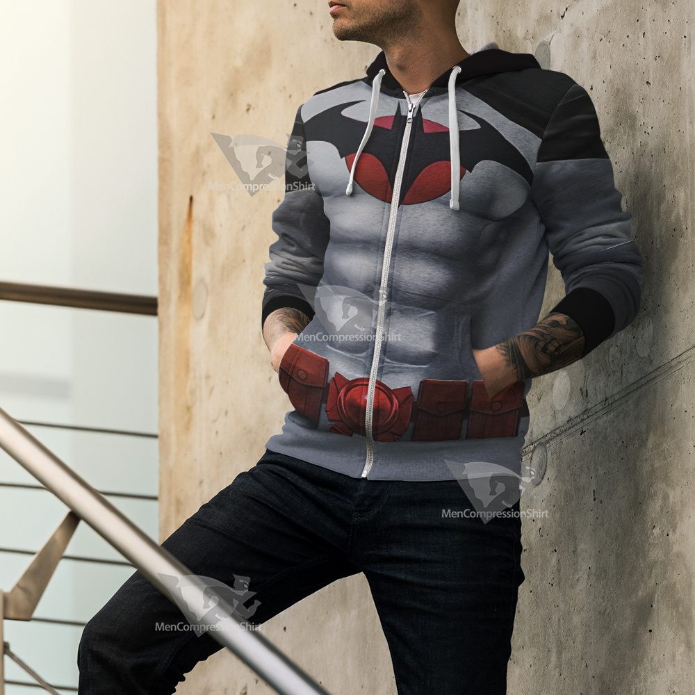 Batman Thomas Wayne Cosplay Zip Up Hoodie