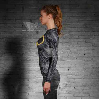 Batman Wayne Long Sleeve Women Compression Shirt