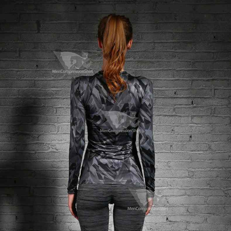 Batman Wayne Long Sleeve Women Compression Shirt