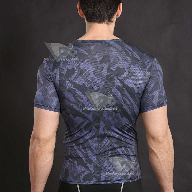 Batman Wayne Short Sleeve Compression Shirt For Men