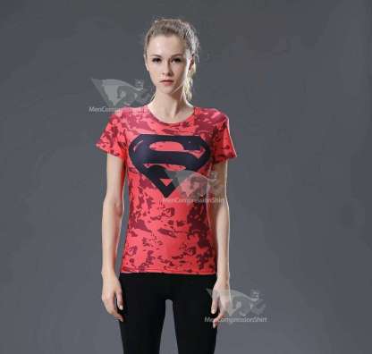 Kent Gym Red Compression Shirt For Women