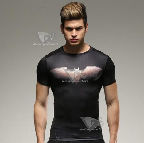 Batman Year One Compression Short Sleeve Rash Guard