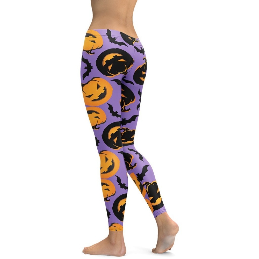 Bats And Jack Olanterns lady Compression Legging