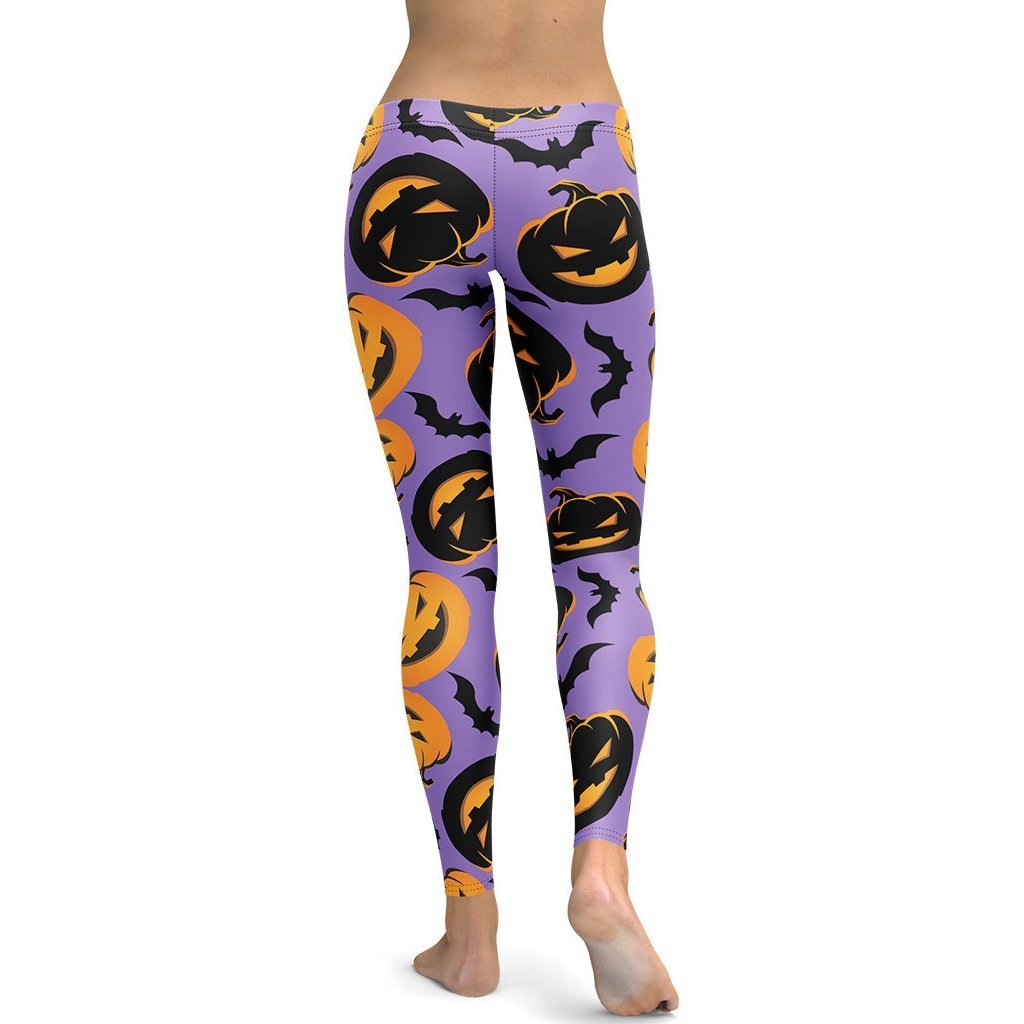 Bats And Jack Olanterns lady Compression Legging
