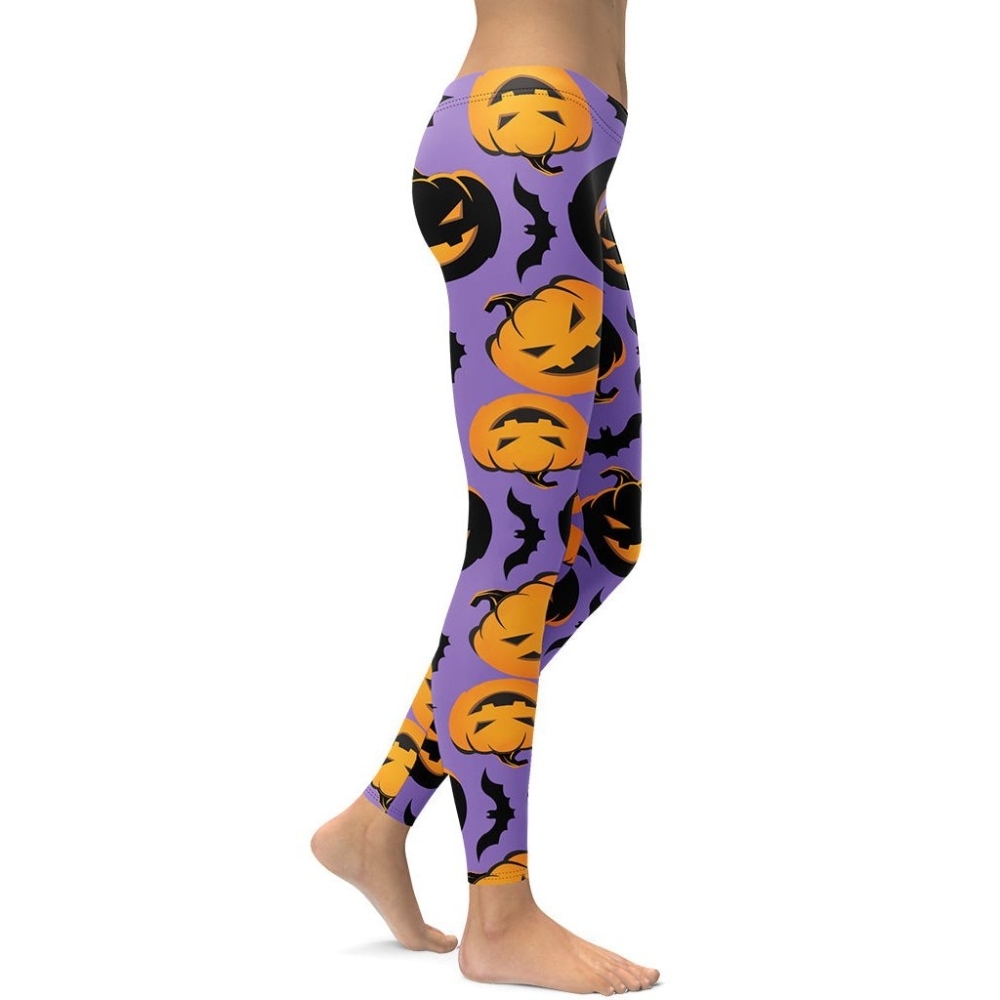 Bats And Jack Olanterns lady Compression Legging