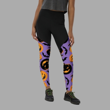 Bats And Jack Olanterns Women Compression Legging