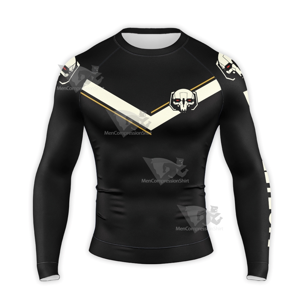 Battletech 1108 Black Long Sleeve Compression Shirt