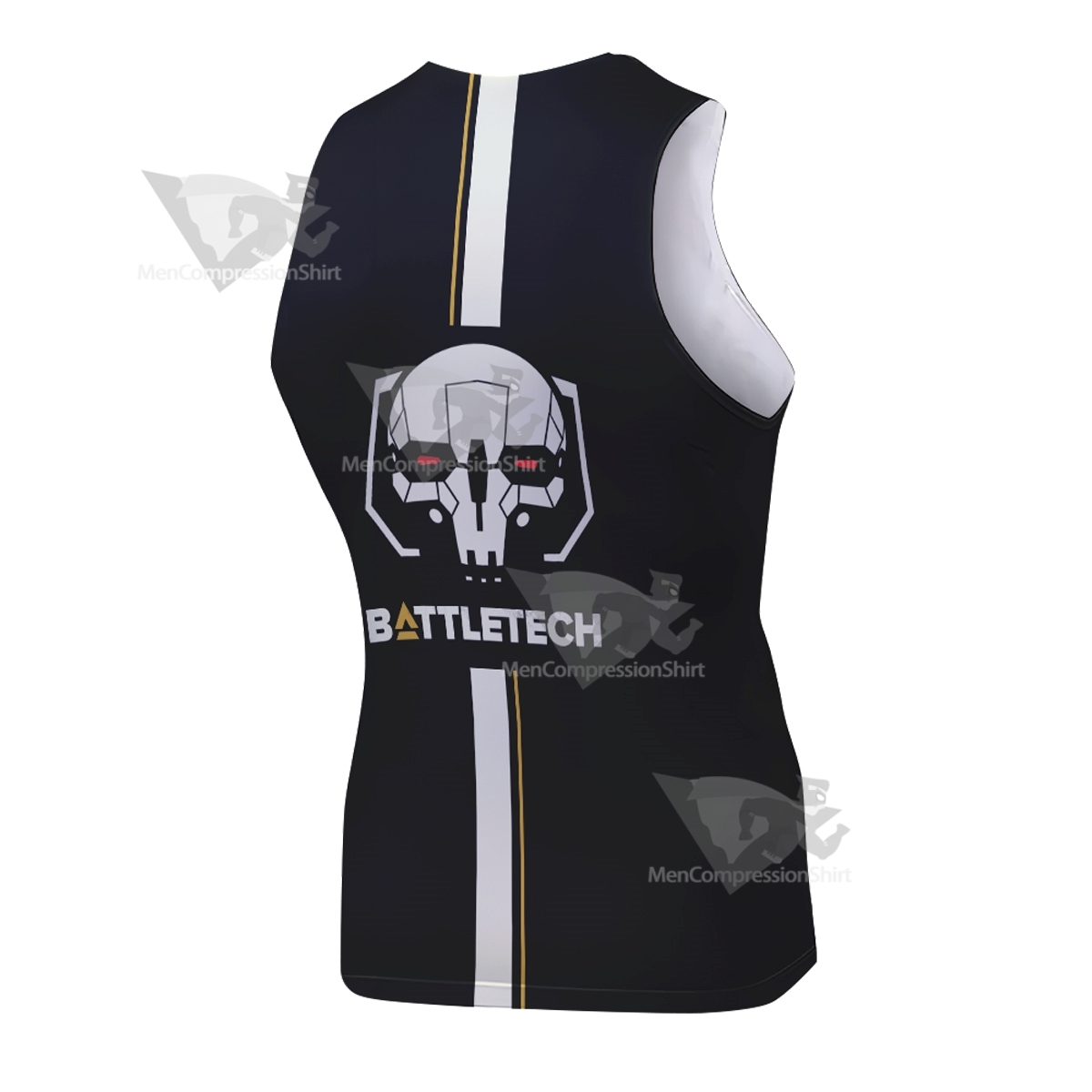 Battletech 1108 Black Sleeveless Compression Shirt