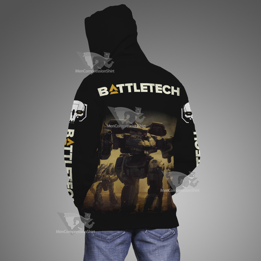 Battletech Yellow Silhouette Hoodie