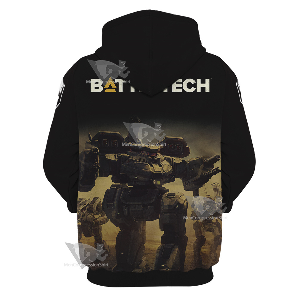 Battletech Yellow Silhouette Hoodie