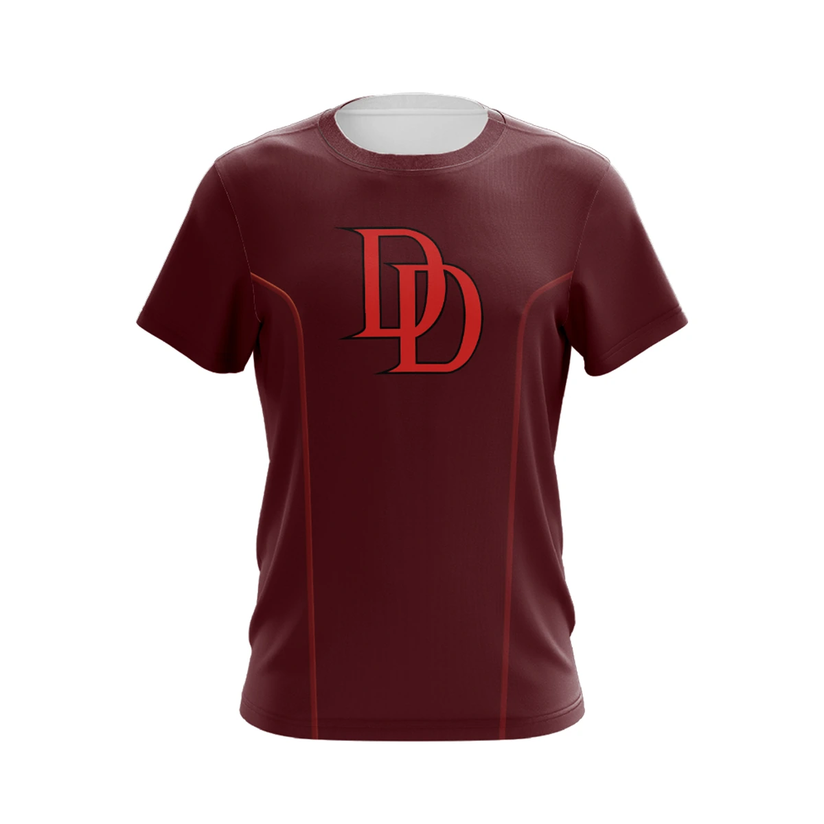 Burgundy custom t-shirt design example