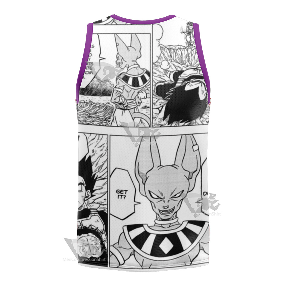 Beerus Dragon Ball Purple Basketball Jersey