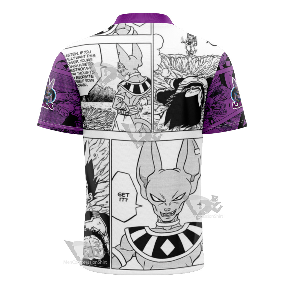 Beerus Dragon Ball Purple Football Jersey
