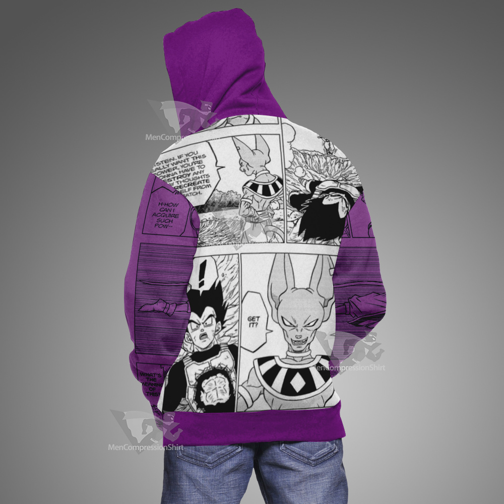 Beerus Dragon Ball Purple Hoodie