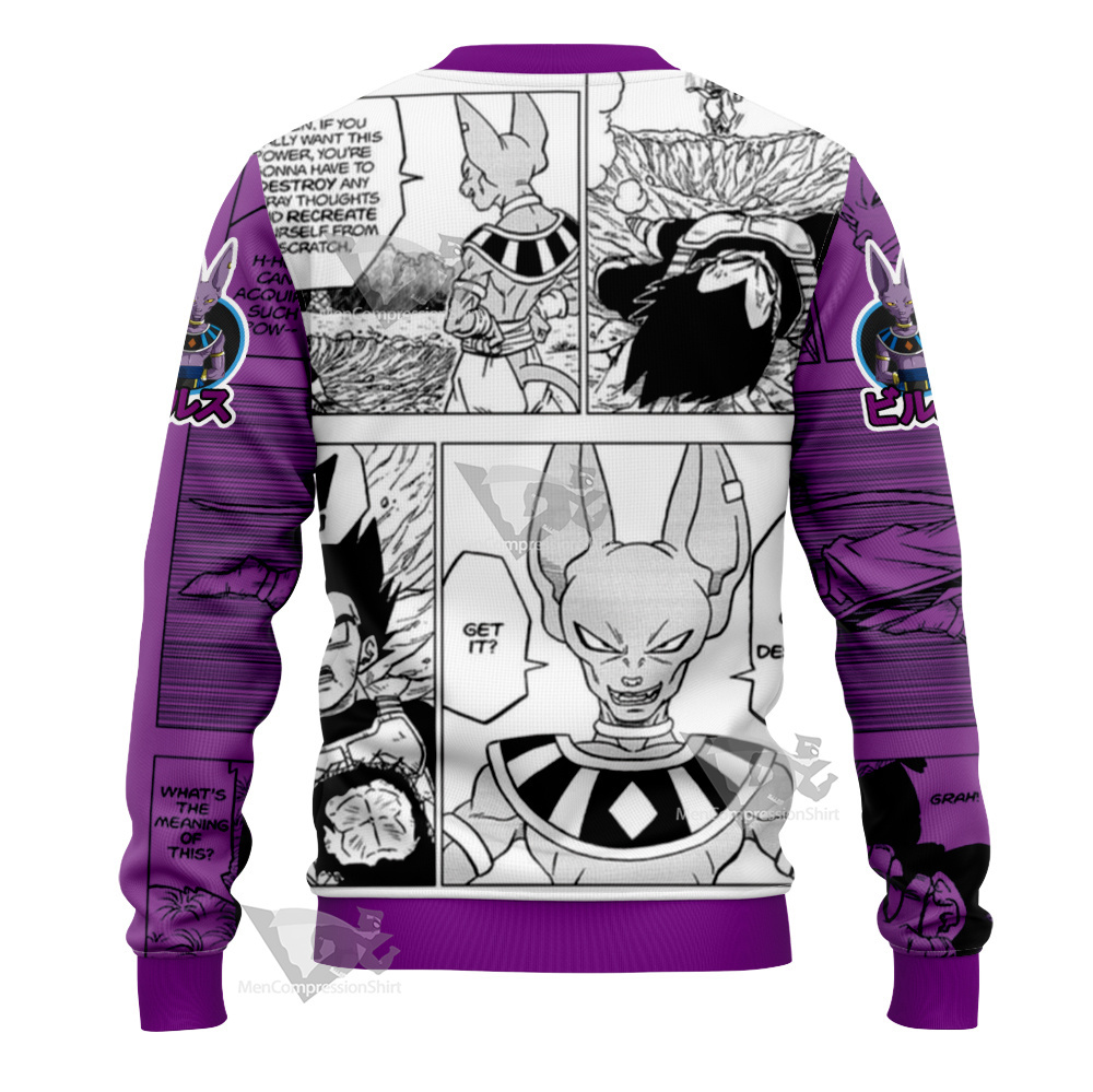 Beerus Dragon Ball Purple Sweatshirt