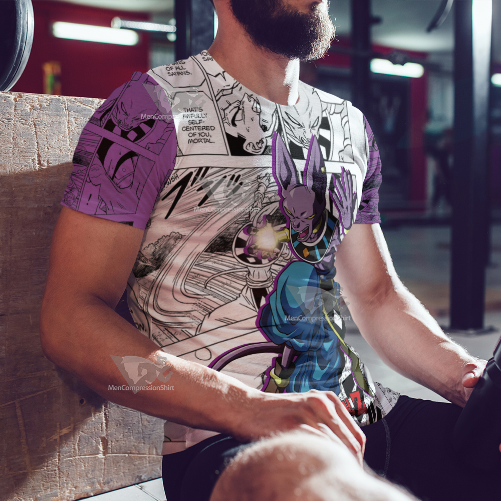 Beerus Dragon Ball Purple T-Shirt