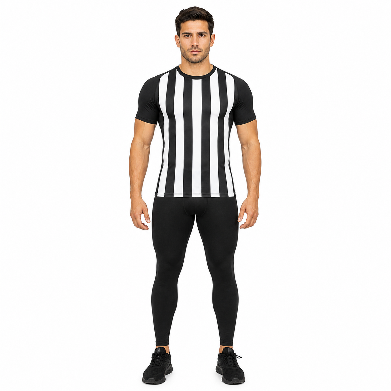 Beetlejuice 2 Beetlejuice And Black White Short Sleeve Compression Shirt
