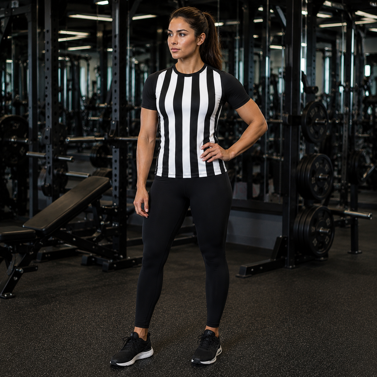 Beetlejuice 2 Beetlejuice And Black White Short Sleeve Compression Shirt