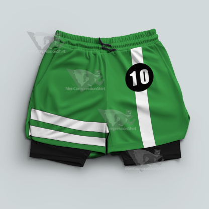 Ben 10 Benjamin Green Men Compression Gym Short