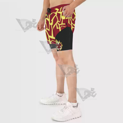 Ben 10 Heatblast Red Men Compression Gym Short