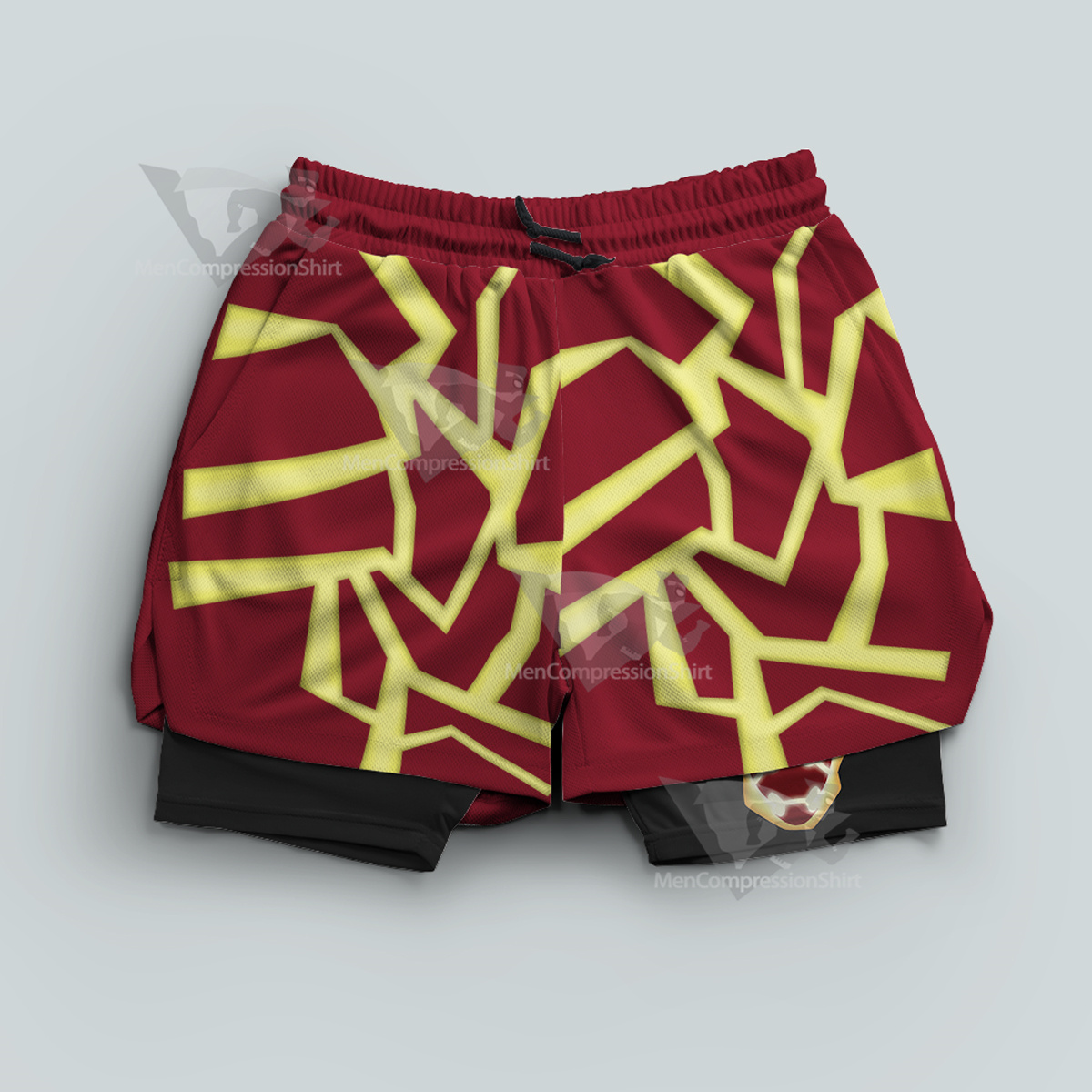 Ben 10 Heatblast Red Men Compression Gym Short