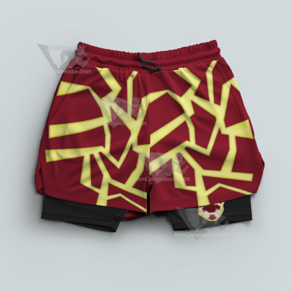 Ben 10 Heatblast Red Men Compression Gym Short