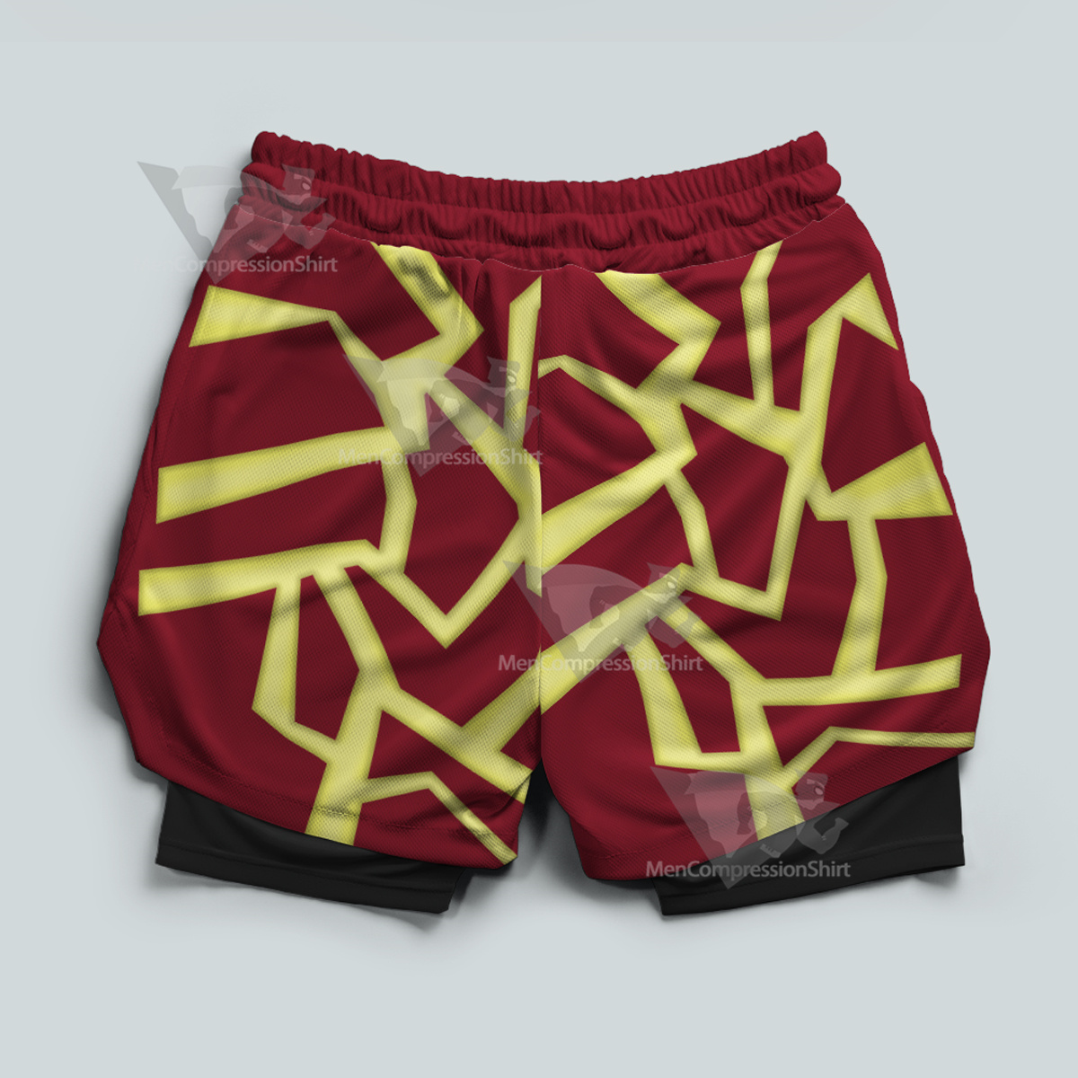 Ben 10 Heatblast Red Men Compression Gym Short