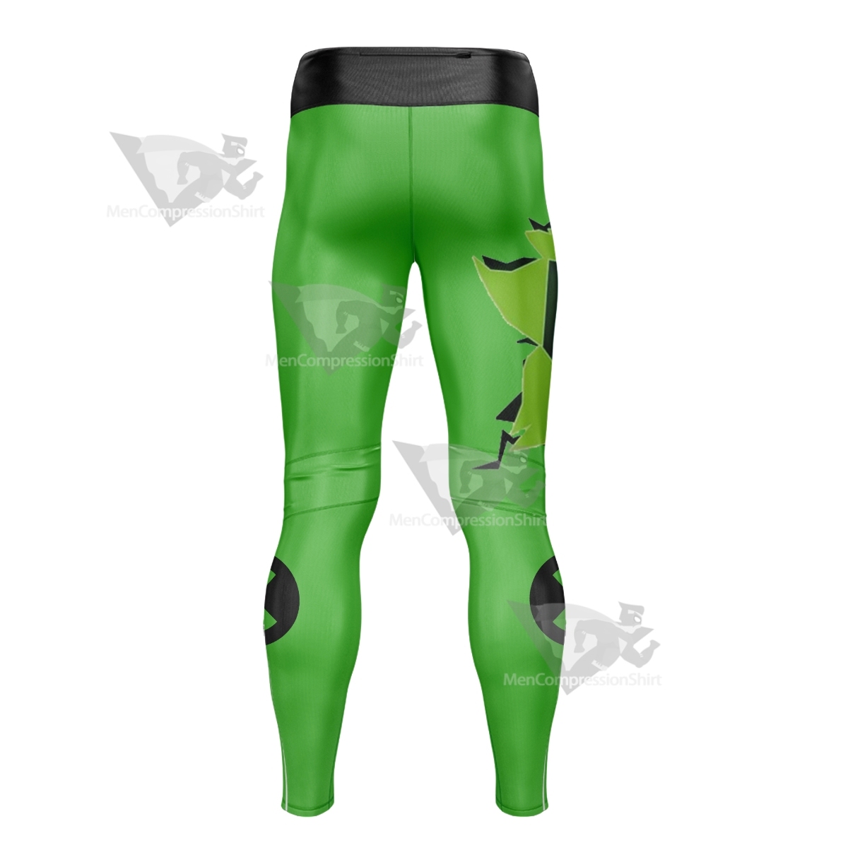 Ben 10 Logo Green Men Compression Legging