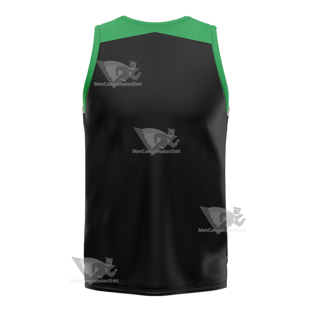Ben10 Ben Tennyson Green And Black Cosplay Basketball Jersey