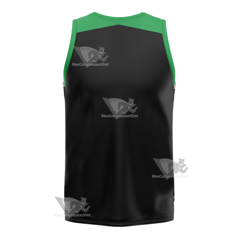 Ben10 Ben Tennyson Green And Black Cosplay Basketball Jersey