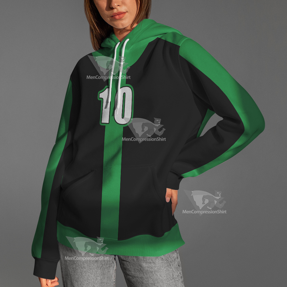 Ben10 Ben Tennyson Green And Black Cosplay Hoodie
