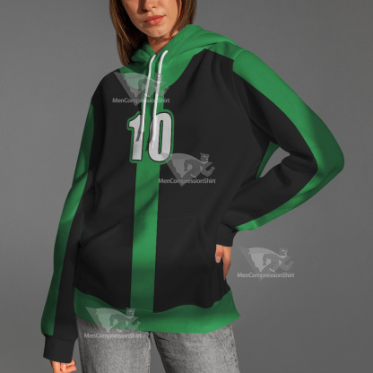 Ben10 Ben Tennyson Green And Black Cosplay Hoodie